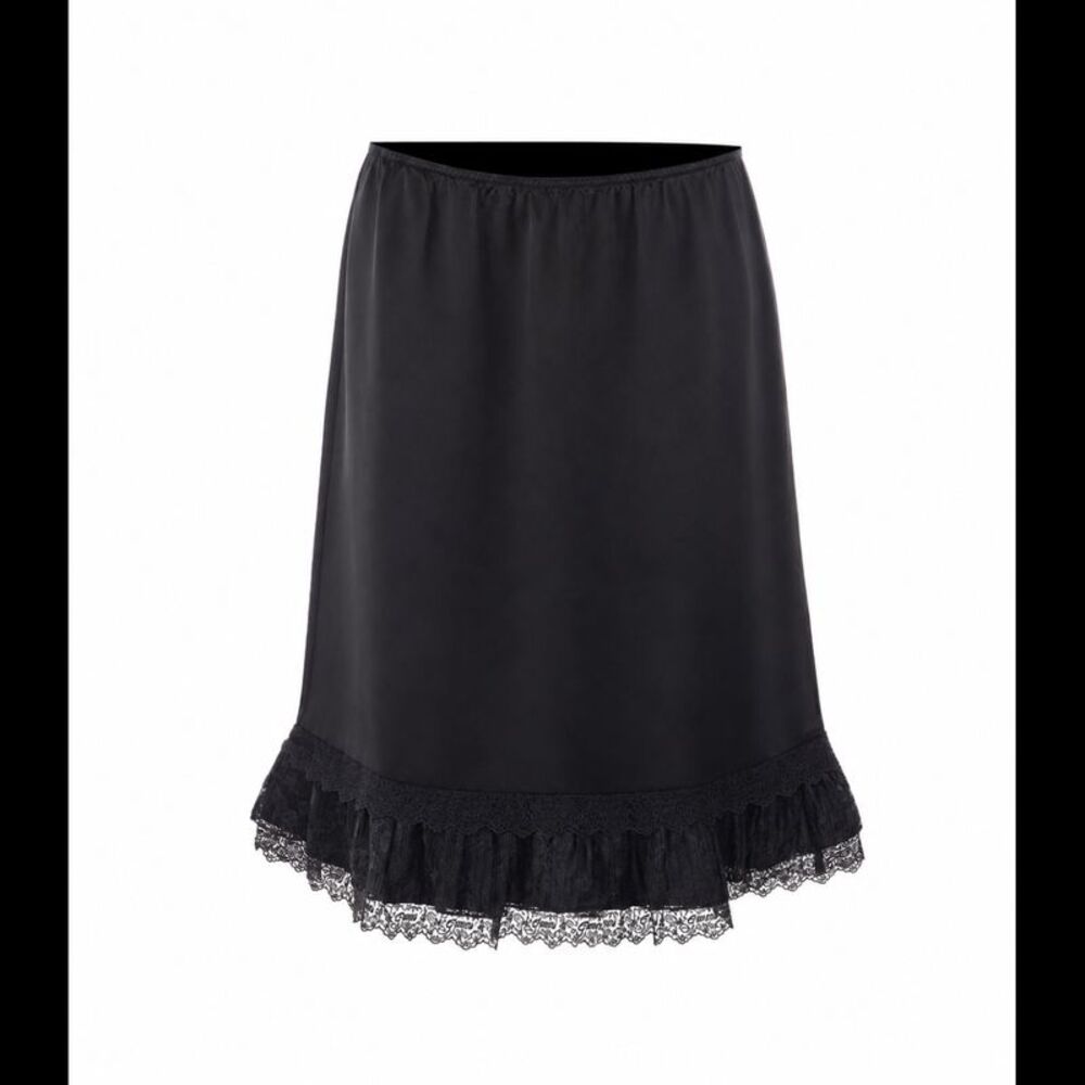 Ganni Women Fluid Satin Midi Skirt